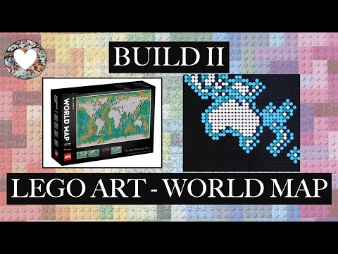 LEGO Art World Map Set Build Part II