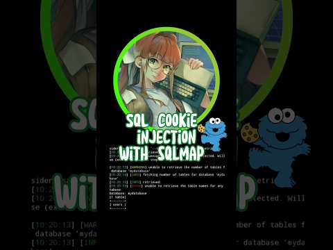 SQL Cookie Injection with SQLMap #sql #sqlmap #ethicalhacking