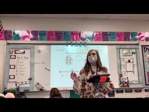 Comparing Fractions Number Line Same Denominator