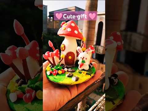 Glass Bottle Mushroom Garden#shorts#youtubeshorts #diy #art