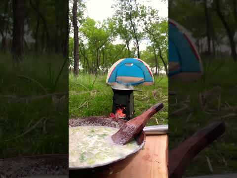 #asmr #forestcamping #forestcooking #woodstove #cookyourself #wild #stove #reels #solo #forest #sjz