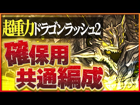 【超重力ドラゴンラッシュ2】条件付きリーダー共通編成！火力抜群のアグリゲートで攻略！【パズドラ】