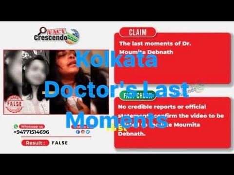 Shocking! Kolkata Doctor's Last Moments from last Night viral RG Kar Hospital!