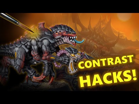 Painting Tyranids Like the 3rd Edition Codex Cover Art! | Contrast Tutorial for Warhammer 40k