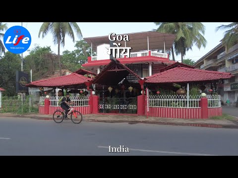 GOA Walking Tour - Aguada - Siolim Rd, Calangute Beach - INDIA 4K HDR