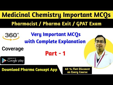 Pharmacist Exam Preparation | Pharma Exit Exam | GPAT Exam | Medicinal Chemistry Important MCQs