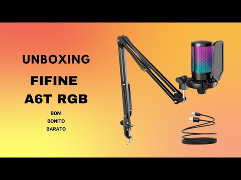 UNBOXING MICROFONE FIFINE A6T #unboxing #fifinemicrophone