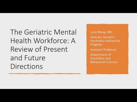 The Geriatric Mental Health Workforce: A Review of Present and Future Directions