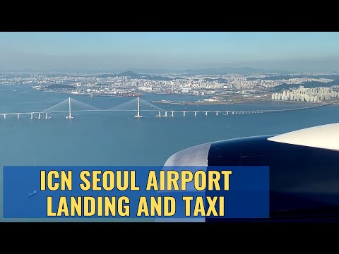 Landing at ICN Seoul Incheon Airport 4K September 2023