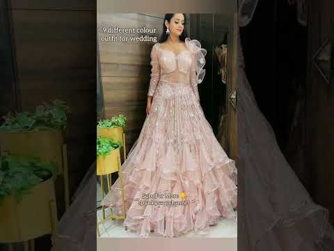 #2023 Top 9 Different Colour Outfit For Wedding  || @spunkysaruchannel