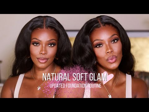 FLAWLESS NATURAL SOFT GLAM + EASY FOUNDATION ROUTINE FOR DARK SKIN WOC