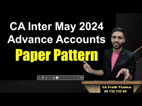 CA inter May 24 Advance Accounts Paper Pattern May 2024 Exam Detail Analysis