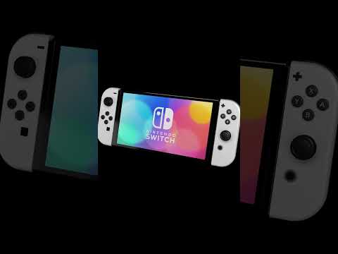 Nintendo Switch (OLED model) with White Joy-Con