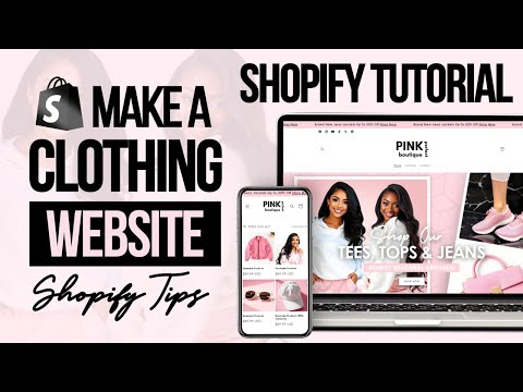 HOW TO MAKE A Shopify CLOTHING WEBSITE | Shopify Store Tips & Menu Customization 2024