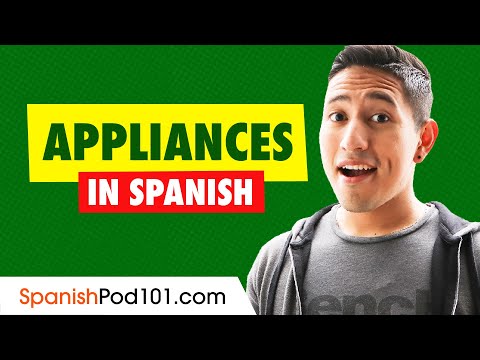 Appliances in Spanish | Spanish Vocabulary