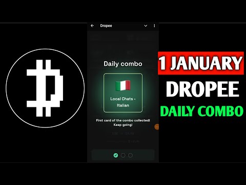 Dropee daily combo today | dropee daily combo 2 January | Daily Combo Dropee | Dropee 2 January