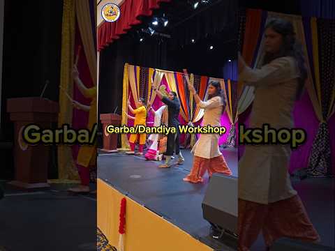 Garba Dandiya Workshop l Radha Krishna Temple  of Dallas l Navratri  2024 #shorts