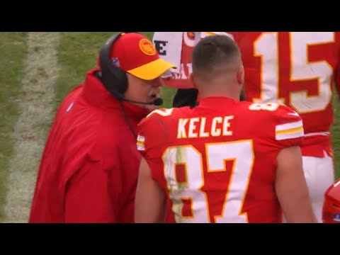 Travis Kelce HEATED & THROWS HELMET 😨 Chiefs Vs Raiders 2023 highlights