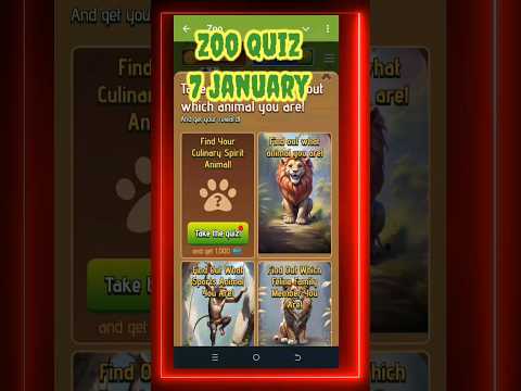 Zoo airdrop quiz l take the quiz l zoo quiz 7 january