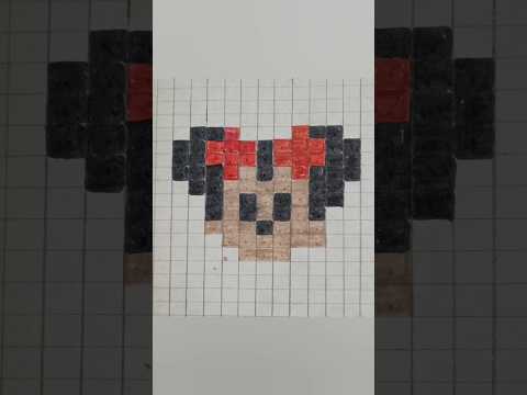 Pixelart#pixel#art#minimouse #disney #fun#pixelandpa #drawing #art #satisfying