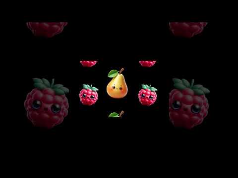 Funny Fruits Sensory Video Shorts #31 #highcontrast #BabySensory #babydiscovery #babyeducation