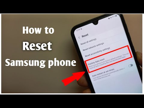 How to reset Samsung phones