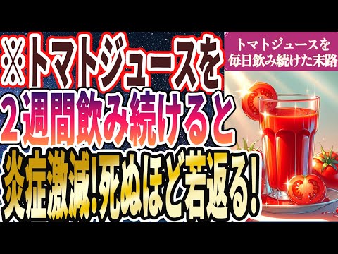 【なぜ誰も飲まない!?】「トマトジュースを毎日飲み続けると体に起こる変化トップ５」を世界一わかりやすく要約してみた【本要約】