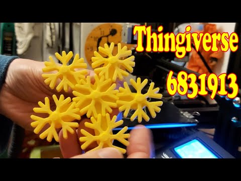 Random stuff off Thingiverse - Snow Flake Shaped Gear Fidget Toy - 6831913