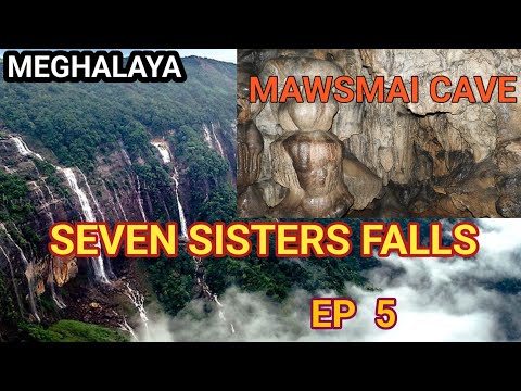 cherrapunji trip/ep 5/wei sawdong falls/mawsmai cave/Seven Sisters Waterfall/#shilong#meghalaya