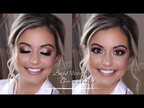 BEAUTIFUL BRIDAL MAKEUP ON A CLIENT! | Ft Tartelette In Bloom & Jaclyn Hill Palette