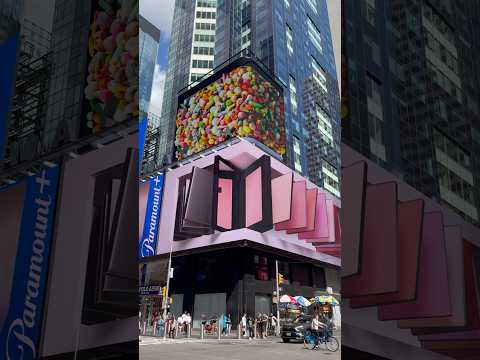 Amazing digital billboards lighting up Times Square in New York City! #travel #nyc #timessquare