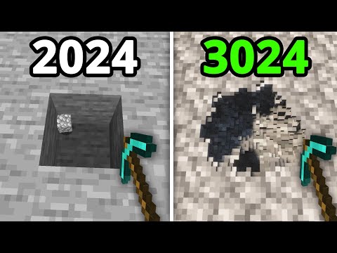 Minecraft in 2024 vs 3024