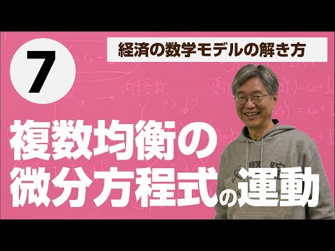 動学モデル：微分方程式二本で複数均衡——松尾匡の入門講義「経済の数学モデルの解き方」第7回