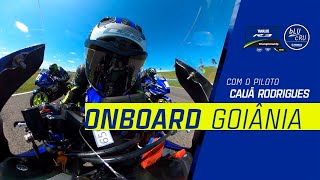 Volta na pista onboard com Cauã Rodrigues no autódromo de Goiânia | Yamalube R3 bLU cRU