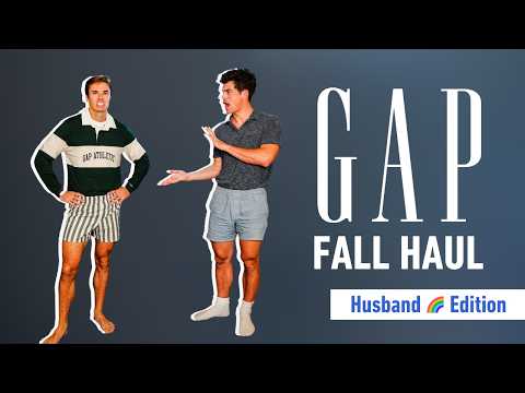 Upgrade Your Husband's Fall Style 👕 || Husbands 👬🌈 GAP CLOTHING HAUL