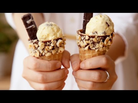 不用冰淇淋机就可以做的无冰碴冰淇淋Ice Cream