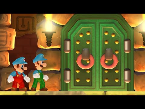 New Super Mario Bros Wii Co-Op Walkthrough - World 8 (2 Player)