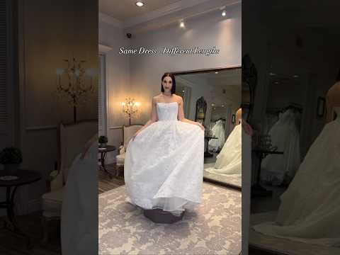 Same Lace Wedding Dress, Different Lengths!