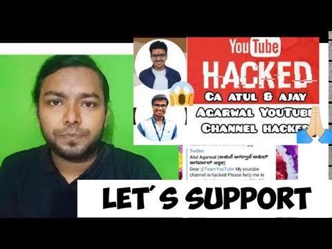 Lets Support Air1 Atul Agarwal Youtube Channel got hacked || Retweet share and support @YouTube