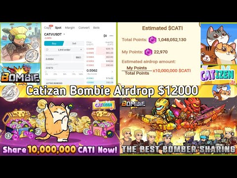 "Catizen Bombie Airdrop"Earn 2x catizen points season 2