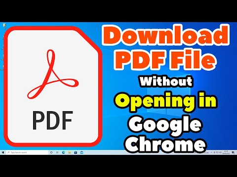 How To Download PDF File Without Opening in Google Chrome | Download PDF on PC or Laptop - 2024