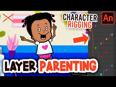 How to Rig & Animate a Character with LAYER PARENTING in Adobe Animate CC 2021