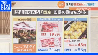 「牛肉」はアメリカ産よりも国産の方が安い！国産食材に割安感…“超円安”で起こる価格の逆転現象｜TBS NEWS DIG