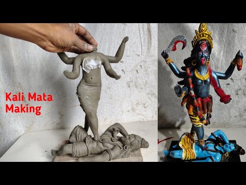 काली माता बनाने सीखें || Maa kali murti making || Mitti se Kali Mata banane sikhe