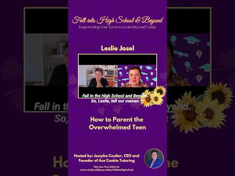 Help your #overwhelmed teen when you watch Leslie's interview #momsofteens #parents #parentingteens