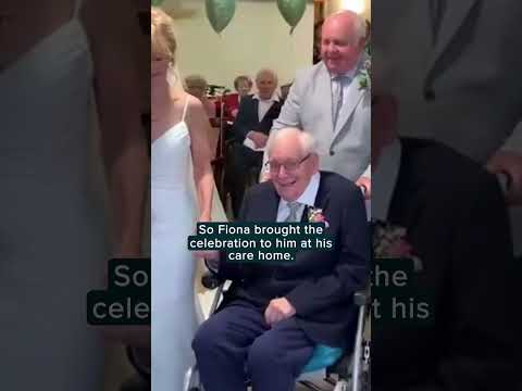 Enjoy the feels as a 99-year-old attends daughter's wedding blessing | Humankind #shorts #goodnews