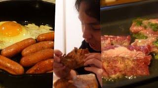 1日中ひたすら『肉』を食い尽くしてドカ食い気絶【飯テロ】