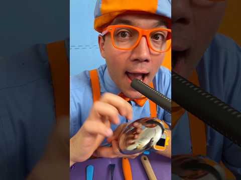 SHHH! It's Blippi's SPOON ASMR Challenge! #blippi #shorts