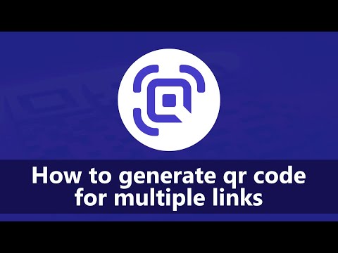 How to generate QR code for multiple links