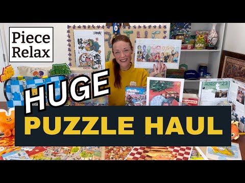 HUGE Jigsaw Puzzle & Trinket Haul from my Trip to China! 💜🧩 #puzzle #haul